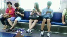 Cell phone addiction lives is especially strong here in the birthplace of the Samsung and LG