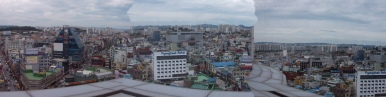 Panoramic view of Pyeongtaek from the mall